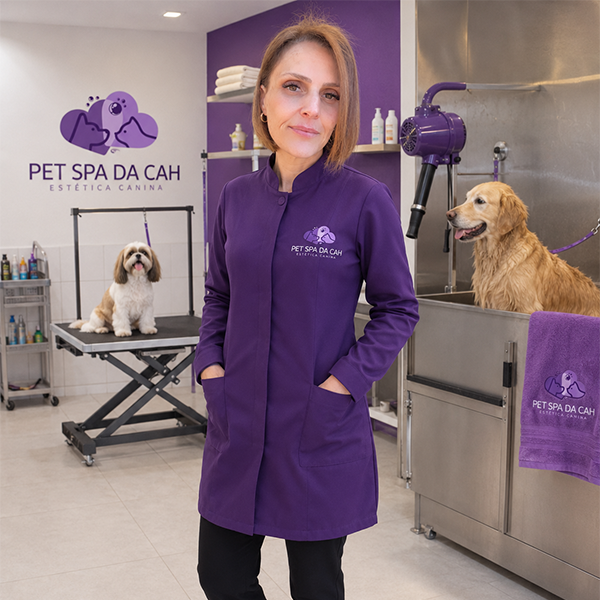 Carina Mirandola, responsável pelo Pet Spa da Cah